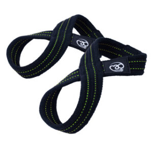Fitness Mad Figure-8 Lifting Straps Black/Green