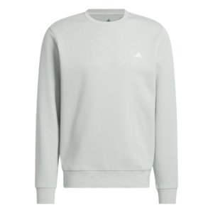 adidas Core Crew Neck Golf Top Sweatshirt Wonder Silver Grey (Men’s)