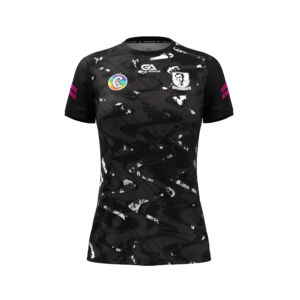Kilruane MacDonaghs Camogie Training Jersey  Black/White/Pink (Kids/Adults)