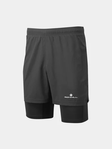 RONHILL Core Two-in-one Twin Short Black (Men's)
