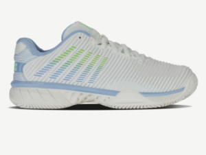 K Swiss Hypercourt Express 2 Clay Tennis Shoe  LUCENT WHITE/DUTCH CANAL/PARADISE GREEN (Women's)