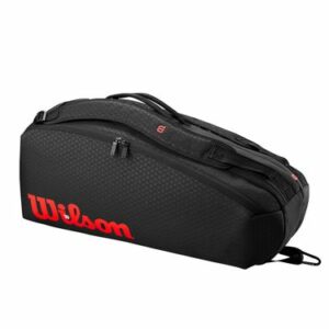 Wilson Clash V3 Super Tour 6 Pack Tennis Bag   |  Black/Red