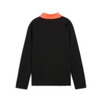 Puma individual LIGA Half Zip Top Black / Heat Fire (Junior Kids) - Image 2