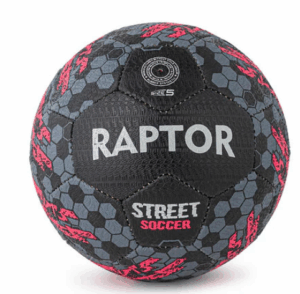 Raptor Street Soccer Ball  size 5 Black / Neon Pink