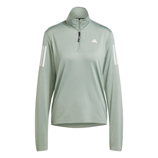 Own the Run Half-Zip Jacket Silver Green (Women's)