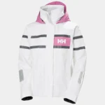 Helly Hansen Salt Inshore Sailing Jacket White/Pink (Women's) - Image 3