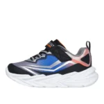 Skechers S-Lights®: Flex-Glow Ultra Light Running Shoe Grey/Blue/Orange (Kids) - Image 2