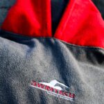 SwimTech Microfibre Hooded Poncho Towel Grey/Red (Adults/Junior) - Image 4
