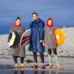 SwimTech Microfibre Hooded Poncho Towel Grey/Red (Adults/Junior) - Image 7