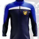 Carrig NS (Birr) Half Zip School Uniform Half Zip Top Navy Royal White - Image 2