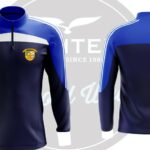 Carrig NS (Birr) Half Zip School Uniform Half Zip Top Navy Royal White - Image 4