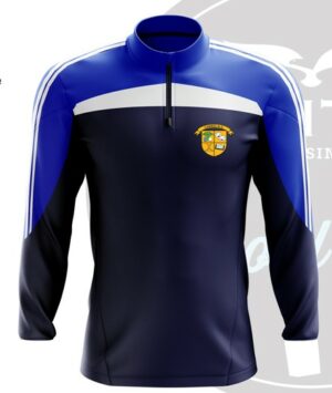 Carrig NS (Birr) Half Zip School Uniform Half Zip Top Navy Royal White