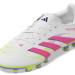 adidas Predator Club Firm/Multi-Ground Football Boots White/Lucid Pink/Lemon (Adults) - Image 10