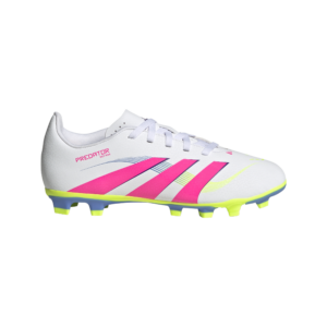 adidas Predator Club Firm/Multi-Ground Football Boots White/Lucid Pink/Lemon (Adults)