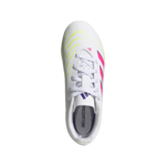 adidas Predator Club Firm/Multi-Ground Football Boots White/Lucid Pink/Lemon (Adults) - Image 3