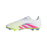 adidas Predator Club Firm/Multi-Ground Football Boots White/Lucid Pink/Lemon (Adults) - Image 5