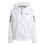 adidas Own the Run Lightweight Jacket White/Black (Womens) - Image 3