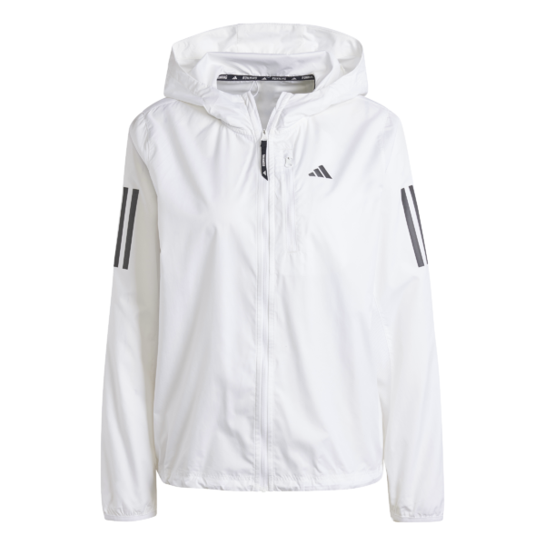 adidas Own the Run Lightweight Jacket White/Black (Womens)