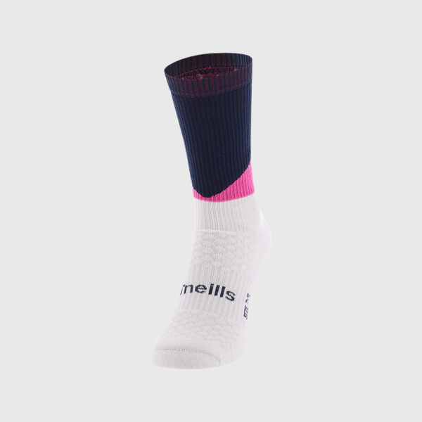 O’Neills Ion Midi Sock - Navy Sky Pink