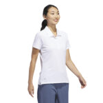 adidas Ult Golf Polo White (Women's) - Image 2