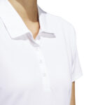adidas Ult Golf Polo White (Women's) - Image 4