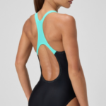 Speedo Medley Logo Swimsuit Black/Turquoise Artic Glass (Women's) - Image 4