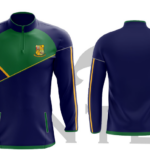 Ardcroney NS School Uniform – Half Zip Top  Navy/Green/Amber   PRE-ORDER 2025 - Image 2