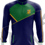 Ardcroney NS School Uniform – Half Zip Top  Navy/Green/Amber   PRE-ORDER 2025 - Image 3