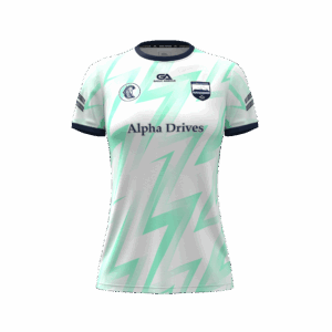 Tipperary Camogie Gaelic Armour Training Jersey 2025 White / Mint / Navy (Kids/Adults)