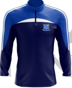 Youghalarra NS Half Zip School Uniform Top Navy Royal White Pre-order 2025