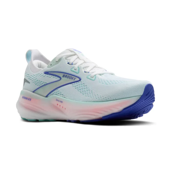Brooks Glycerin GTS Running Shoe (Women's) (White / Limpet shell/ amparo blue)