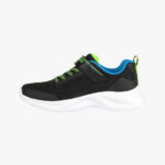 Skechers Dynamatic - Swift Tread Running Shoe Velcro Grey/Black/Lime/Blue (Kids) - Image 3