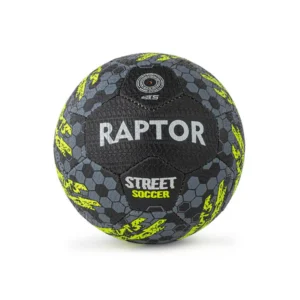 Raptor Street Soccer Ball size 5 Black/ NeonGreen