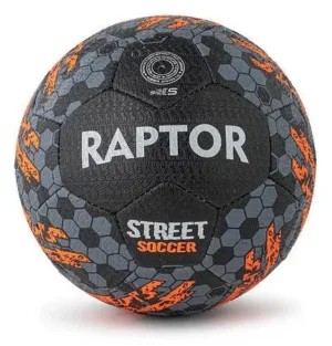 Raptor Street Soccer Ball size 5 Black/Orange