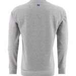 O'Neills Silvermines GAA Jenson Crew Neck Fleece Sweatshirt Light Grey/Royal (Adults/Kids) - Image 2