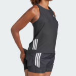 adidas Own the Run Tank Top Vest Black (Women's) - Image 2