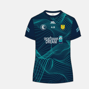 Toomevara Camogie Club Training Jersey Navy/Aqua (Kids)