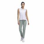 adidas  Ultimate365 Twistweave Five Pocket Golf Pant Green/Silver (Women's) - Image 6