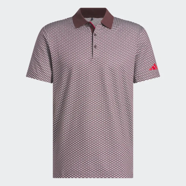 Adidas Golf Beyond Textured Polo Shirt (Men's) (Auora Ruby)