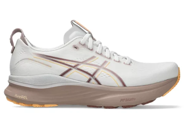 Asics Gel-Kayano 32 Running Shoe White/Orange Glow  (Women's)
