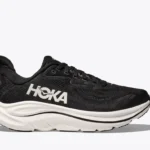 Hoka Clifton 10 Running Shoe Black/White  WIDE  Fit (Women's) - Image 8