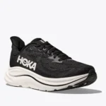 Hoka Clifton 10 Running Shoe Black/White  WIDE  Fit (Women's) - Image 4
