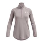 Under Armour UA Tech™ Half Zip Training Top Tetra Grey (Girls) - Image 2