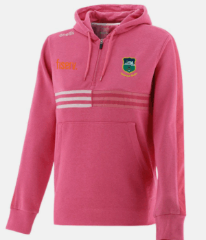 O’Neills Tipperary GAA Nepal 100 Half Zip Fleece Hoodie Pink (Adults/Girls)