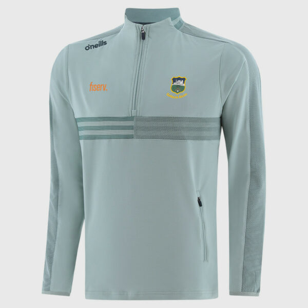 O’Neills Tipperary GAA Nepal 184 Brushed Half Zip Top Cloud Blue (Kids/Adults)