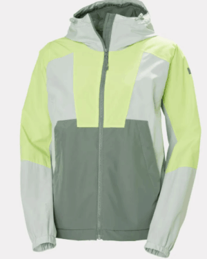 Helly Hansen Rig Rain Jacket Grey/Cactus (Women's)