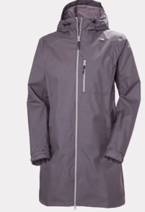 Helly Hansen Long Belfast Rain Jacket Smoked Purple (Women's)