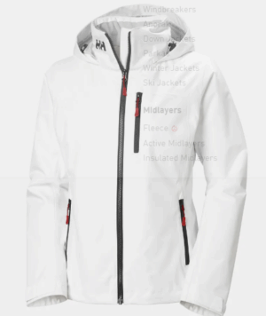 Helly Hansen Crew Hooded Midlayer Sailing Jacket 2.0 White (Women's)