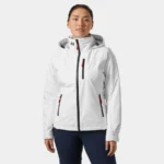 Helly Hansen Crew Hooded Midlayer Sailing Jacket 2.0 White (Women's) - Image 2