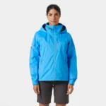 Helly Hansen Crew Hooded Midlayer Sailing Jacket 2.0 Cyan (Women's) - Image 2